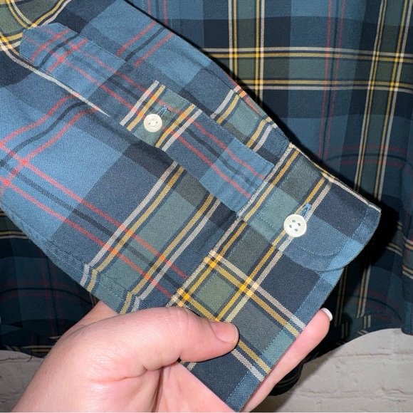 RALPH LAUREN Custom Fit Tartan Plaid Dress Shirt, Size Large - Picture 5 of 8